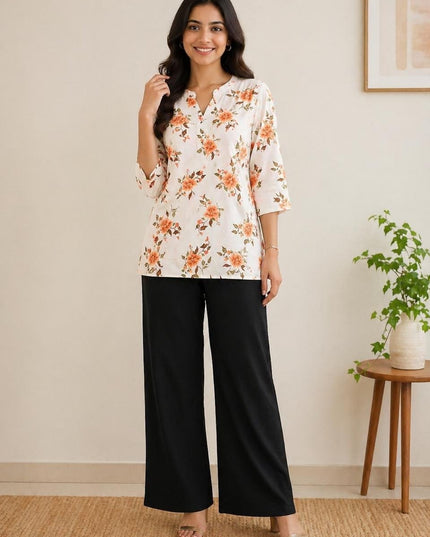 Rayon Digital Printed Cord Set | Perfect For Casual wear - Rosepetals Luxe