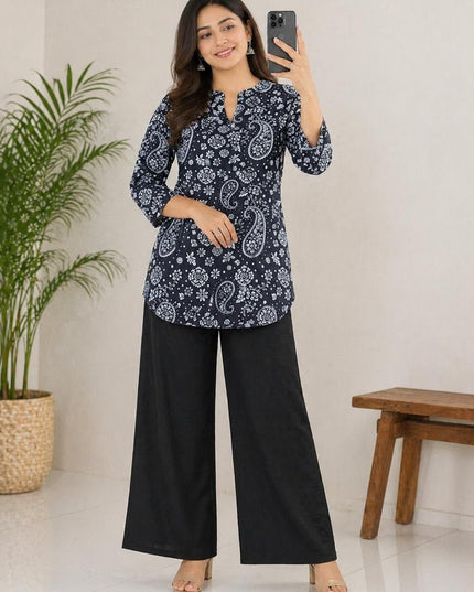 Rayon Digital Printed Cord Set | Perfect For Casual wear - Rosepetals Luxe