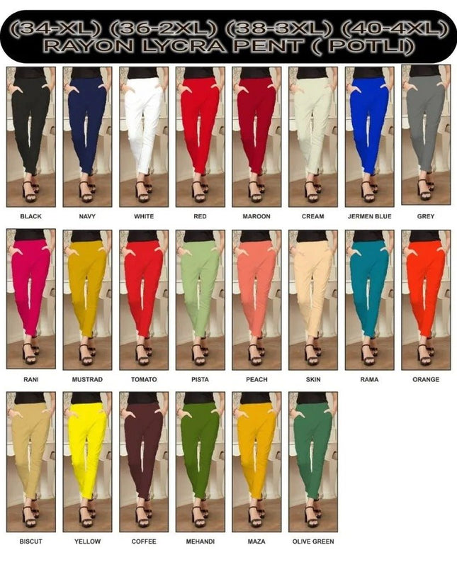 Rayon Lycra Bottom Wear Track Pant - Rosepetals Luxe