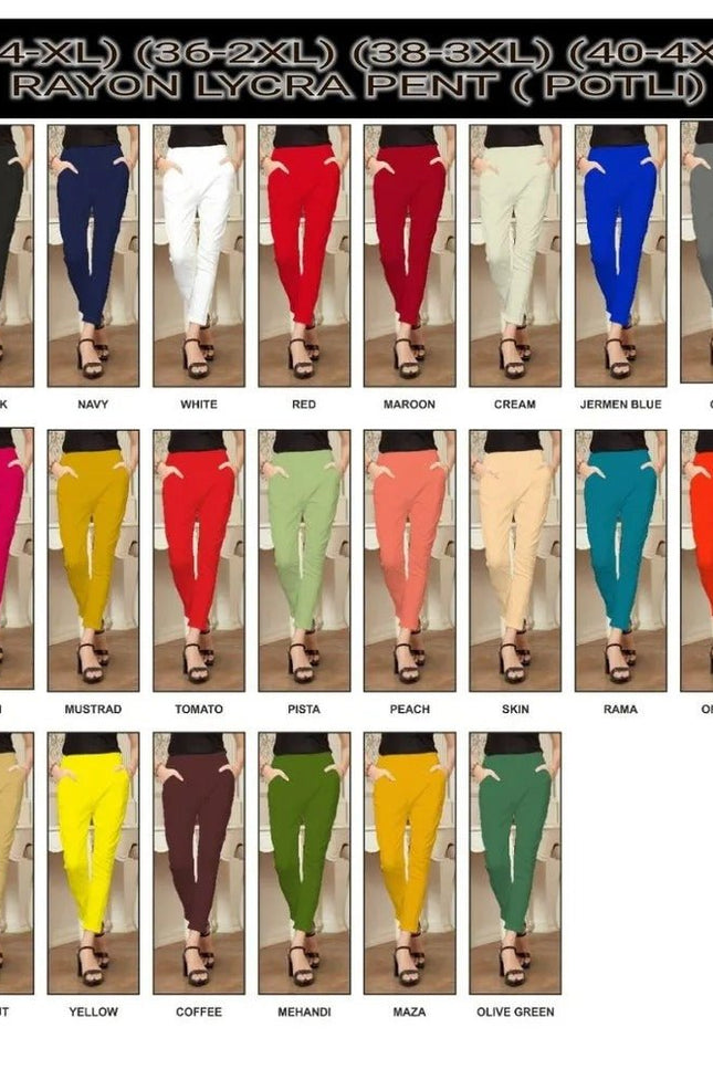 Rayon Lycra Bottom Wear Track Pant - Rosepetals Luxe
