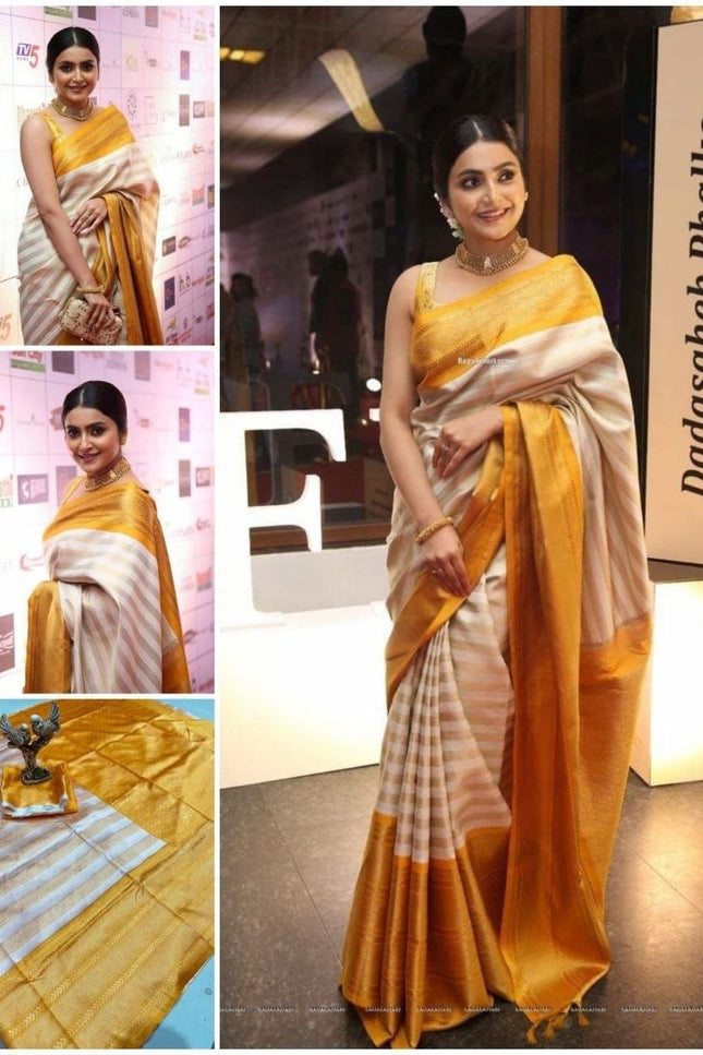 Soft Lichi Silk Saree | All-Over Jacquard Work & Rich Pallu | 19 Colours - Rosepetals Luxe