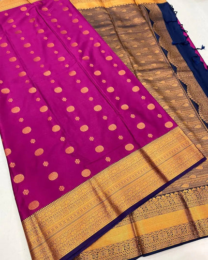 Soft Organic Saree | Cool-Feel Breathable Fabric | Light & Airy Drape - Rosepetals Luxe