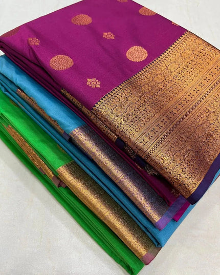 Soft Organic Saree | Cool-Feel Breathable Fabric | Light & Airy Drape - Rosepetals Luxe