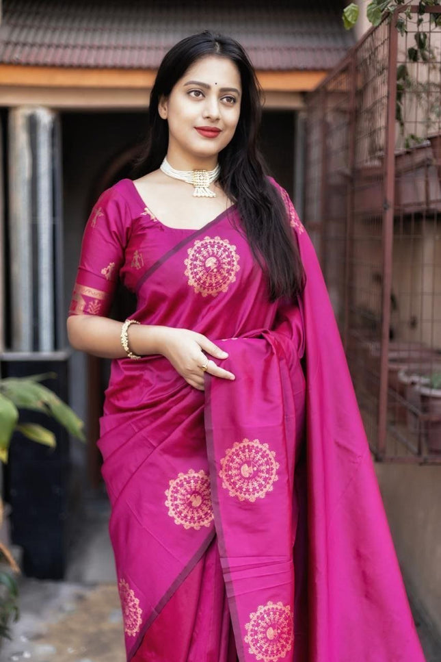 Pure Cotton Ikkat Print Sarees With Unstitched Blouse Piece | Feel Like Luxury - Rosepetals Luxe