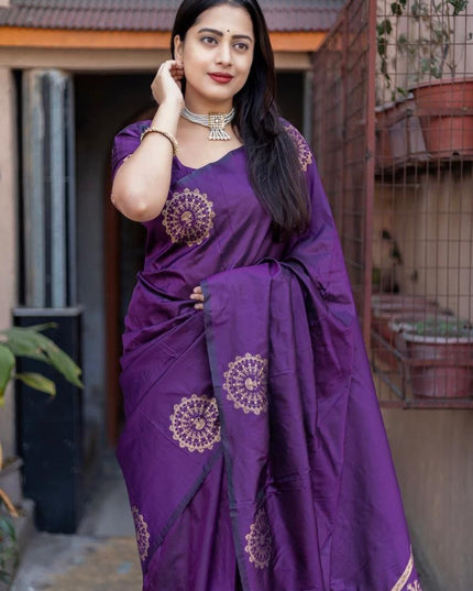 Pure Cotton Ikkat Print Sarees With Unstitched Blouse Piece | Feel Like Luxury - Rosepetals Luxe