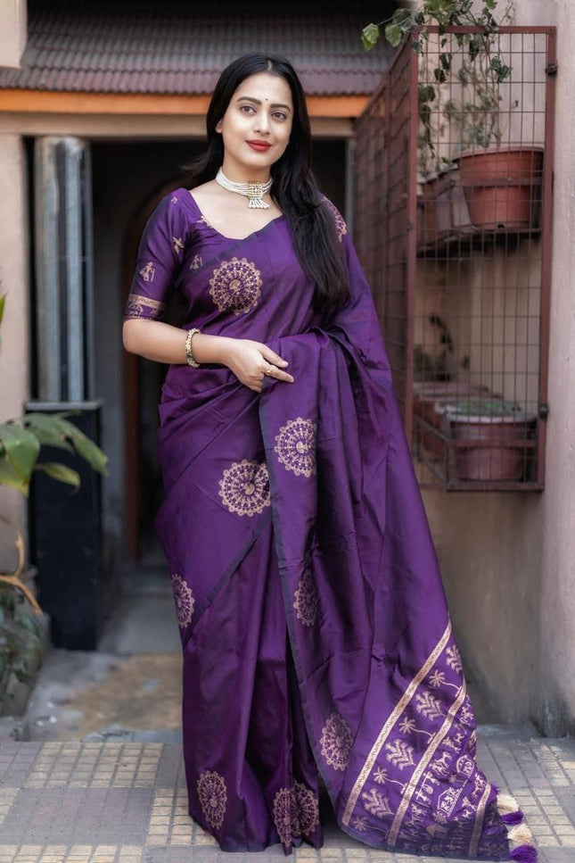 Pure Cotton Ikkat Print Sarees With Unstitched Blouse Piece | Feel Like Luxury - Rosepetals Luxe