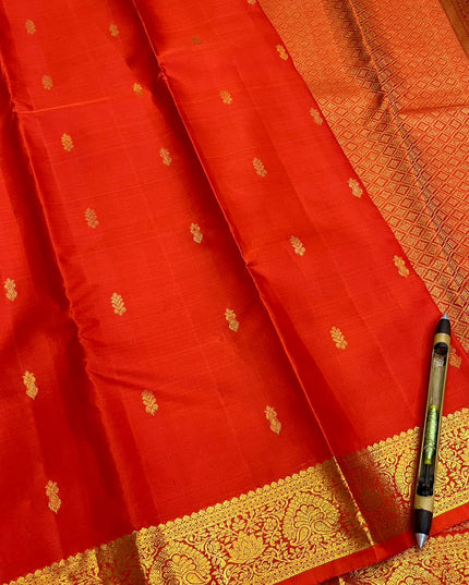 Wedding & Festive Saree | Kanchipuram Pure Silk Fancy Butta | Silk Mark Certified - Rosepetals Luxe