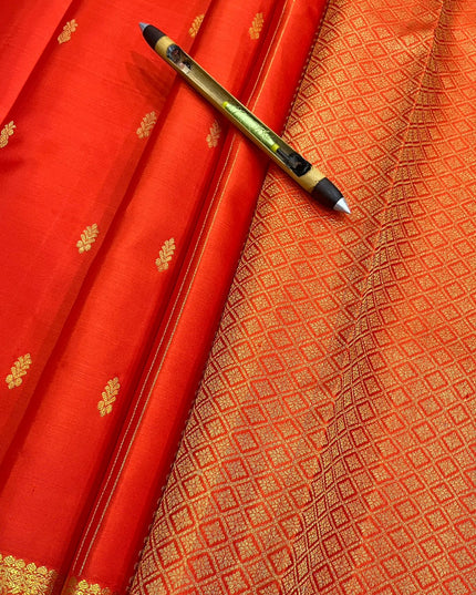 Wedding & Festive Saree | Kanchipuram Pure Silk Fancy Butta | Silk Mark Certified - Rosepetals Luxe