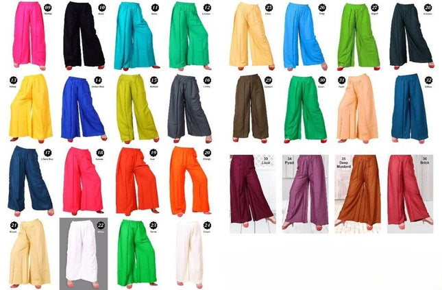 Women's Rayon Plain Palazzo | Elegant Daily Wear Bottoms - Rosepetals Luxe